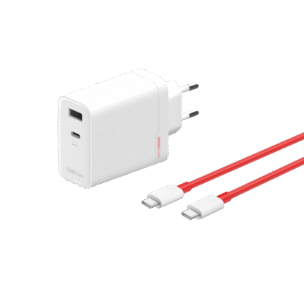 מטען מקורי יציאה כפולה OnePlus SUPERVOOC 120W Power Adapter (Type-A & Type-C) כולל כבל Type-C to Type-C 100cm